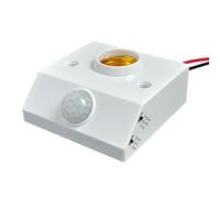 MEILVMEIJI Soporte de lámpara LED automático para sensores de cuerpo humano, encendido y apagado automático, brillo ajustable, soporte para lámpara de pared para interiores