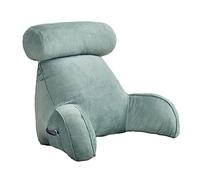 meimiao Almohada de lectura para reposo de cama, cojín de respaldo grande para adultos, soporte de espalda con reposabrazos para sentarse en la cama, relajarse viendo la televisión