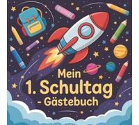 Mein 1. Schultag - Gästebuch: Tagesplaner ein Tag eine Seite -| inkl. Essensplaner, Trinkplaner und To Do Listen | Notizblock | Motiv: Flamingo