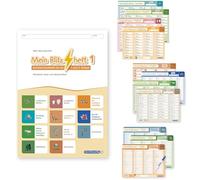 Mein Blitzheft 1 und Meine Blitzlesekarten Set 1-3 mit Stift "Alles in einem": Mein Blitzheft 1 und 11 Blitzlesekarten mit Stift für die 1. und 2. Klasse