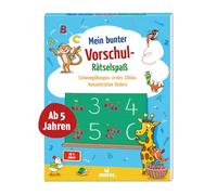 Mein bunter Vorschul-Rätselspaß: Schwungübungen, erstes Zählen, Konzentration fördern
