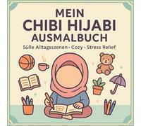 Mein Chibi Hijabi Ausmalbuch - Süße Alltagssituationen Stress Relief: Niedliche Alltagssituationen von Hijabi Girl- Achtsamkeit, Ruhe und Entspannung ... beim Kochen, Freundinnen Tee trinken