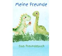 Mein Dino-Freundebuch für Kindergarten & Schule: Freundschaftsbuch mit liebevollen Aquarell-Dinosauriern - Für 20 Freunde - Zum Ausfüllen, Malen & Erinnern - Geschenk für Kinder ab 3 Jahren