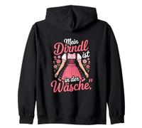 Mein Dirndl ist in Der wäsche Sudadera con Capucha