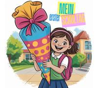 Mein erster Schultag: Ein kreatives Erinnerungsbuch zum Schulanfang - mit Texten, Ausmalbildern und Platz zum Mitmachen