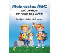 Mein erstes ABC: ABC Lernbuch für Kinder ab 3 Jahren - Buchstaben A-M lernen, nachspuren, verbinden, malen und Labyrinthe lösen