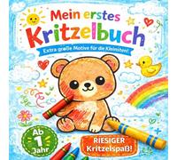 Mein erstes Kritzelbuch: Malbuch für Kinder ab 1 Jahr Mädchen und Jungen: Extra große Motive zum Ausmalen für Anfänger
