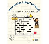 Mein erstes Labyrinth-Buch für Kinder von 4-6 Jahren: 30 einfache Labyrinthe mit Tieren, Fahrzeugen und Fantasiefiguren - Rätselspaß und Ausmalen für Vorschulkinder