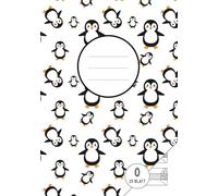 Mein erstes Schreibheft | Lineatur 0 mit Häuschen | Pinguine | Pinguinklasse: Für Kinder in der 1. Klasse | DIN A5 | 50 Seiten | Großzügige 6 mm Linien mit Häuschen zur Schreibhilfe
