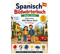 Mein erstes Spanisch-Bildwörterbuch: Spanisch - Deutsch für Anfänger | Über 400 Wörter mit Illustrationen, Übungen und Aussprachehilfe (Sprachbilderbücher)