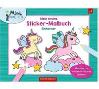 Mein erstes Sticker-Malbuch: Einhörner