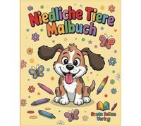 Mein erstes Tier-Malbuch: Niedliche Tiere zum Ausmalen - 45 einfache Motive für Kinder ab 2 Jahren (Malbücher für Kinder)