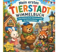 Mein erstes Tierstadt Wimmelbuch: Eine fröhliche Such-Abenteuerreise für kleine Entdecker ab 1 Jahr