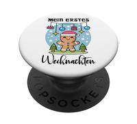 Mein Erstes Weihnachten Jengibre Navidad Invierno Navidad PopSockets PopGrip Adhesivo