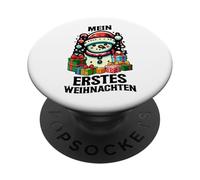 Mein Erstes Weihnachten Lindo Muñeco Nieve Invierno Navidad PopSockets PopGrip Adhesivo
