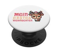 Mein Erstes Weihnachten Lindo Reno de Invierno Navidad PopSockets PopGrip Adhesivo