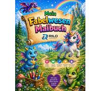 Mein Fabelwesen Malbuch: Magisches Malbuch für Kinder | Kreative Fantasiewesen zum Ausmalen | Fördert Fantasie und Kreativität