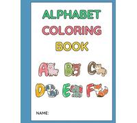 Mein großes Alphabet Malbuch: Englisch lernen mit Tieren auf 26 Seiten (A4)