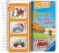 Mein großes Magnetbuch - Wer fährt wohin?: Mit 22 Magneten