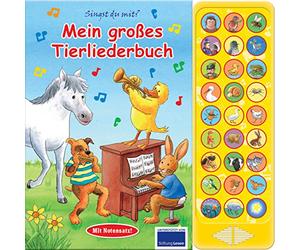 Mein großes Tierliederbuch - 27-Button-Soundbuch: 27 bekannte Kinderlieder zum Mitsingen