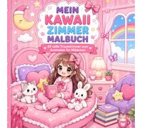 Mein Kawaii Zimmer Malbuch: 24 süße Traumzimmer zum Ausmalen für Mädchen - Entdecke gemütliche Kawaii-Zimmer mit Katzen, Einhörnern, Prinzessinnen, ... vielen weiteren liebevoll gestalteten Motiven