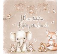 Mein Kindergarten-Freundebuch: Freundschaftsbuch zum Ausfüllen - Erinnerungsbuch mit Kreativseiten und Geburtstagskalender