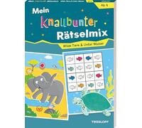Mein knallbunter Rätselmix. Wilde Tiere & Unter Wasser: Rätselspaß für Kindergarten-Kids.