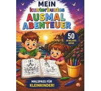 Mein kunterbuntes Ausmal-Abenteuer: Tiere, Fahrzeuge, Märchen & mehr - Einfaches Ausmalbuch für Kinder ab 2 Jahren