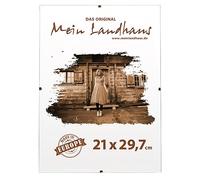 Mein Landhaus Marco de fotos de cristal acrílico, 21 x 29,7 cm, DIN A4, marco de plástico, sin marco, certificado (1)