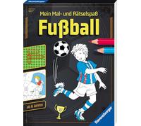 Mein Mal- und Rätselspaß: Fußball