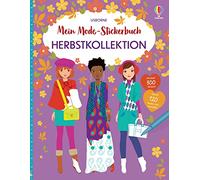 Usborne – Libro de pegatinas de moda: Colección otoño – 300+ pegatinas, 120 coloreables, 5+