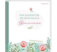 Mein schönster Tag der ersten heiligen Kommunion: Wunderschönes Kommunionalbum mit edlem Stoffeinband und Silberfolienprägung in hochwertiger Geschenkbox