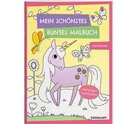 Mein schönstes buntes Malbuch. Einhörner: Mit farbigen Ausmalseiten. Ab 5 Jahren