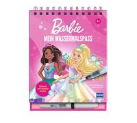 Ullmann Libro para pintar con agua Mein Wassermalspaß Barbie 16 láminas rotulador recargable 3+