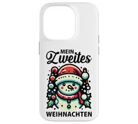 Mein Zweites Weihnachten Lindo Muñeco Nieve Invierno Navidad Carcasa para iPhone 14 Pro