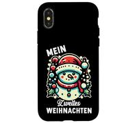 Mein Zweites Weihnachten Lindo Muñeco Nieve Invierno Navidad Carcasa para iPhone X/XS