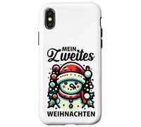 Mein Zweites Weihnachten Lindo Muñeco Nieve Invierno Navidad Carcasa para iPhone X/XS