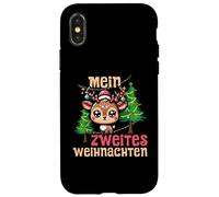 Mein Zweites Weihnachten Lindo Reno de Invierno Navidad Carcasa para iPhone X/XS