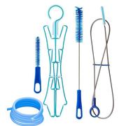 Meindin Kit de limpieza de vejiga de hidratación para depósito de agua, juego de cepillos limpiadores de tubos de vejiga 4 en 1, kit de limpieza multifunción para depósito de agua,