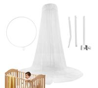 Meindin Soporte de Red para Dosel | Soporte de Red Desmontable Duradero de 5 Niveles | Toldo para Cuna, Dosel para Cuna de bebé, Accesorios de Red