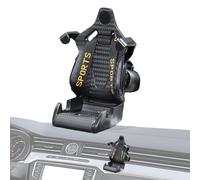 Meindin Soporte en forma de asiento móvil, asiento de carreras con cinturón de seguridad, soporte móvil ajustable para ventilación de coche, soporte de ventilación de aire, soporte de coche en