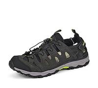 Meindl 4618 01, Botas para Senderismo Hombre, Negro/Amarillo, 44 EU
