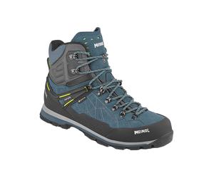Meindl - Zapatillas de senderismo Hombre - Lite Summit GTX Bleu Pétrole/Jaune de Cuero - Talla 10 UK - Azul Azul 10 UK