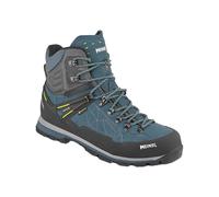 Meindl - Zapatillas de senderismo Hombre - Lite Summit GTX Bleu Pétrole/Jaune de Cuero - Talla 41,5 - Azul Azul 41.5