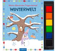 Meine allerersten Fingerstempel Winterwelt: Mit 6 Stempelfarben und bunten Vorlagen