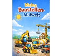 Meine Baustellen-Malwelt: Malbuch für Kindergarten und Vorschulkinder
