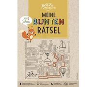 Meine bunten Rätsel. Nachhaltiger Rätselblock für Kinder ab 5 Jahren: Umweltfreundlicher Rätselspaß auf Recyclingpapier mit Labyrinthen, Fehlersuchen & Co.