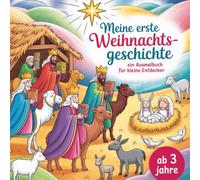 Meine erste weihnachtsgeschichte ein Ausmalbuch für kinder ab 3: Liebevolle Weihnachtsmotive zum Ausmalen | Fördert Kreativität, Motorik & Fantasie | Perfektes Geschenk für die Adventszeit