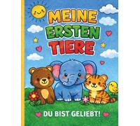 Meine ersten Tiere - Große Formen für kleine Hände: Ein ruhiges und einfaches Malbuch für Kinder von 4-6 Jahren/ Malbuch mit einfachen Tieren und ... Malvorlagen für Anfänger Beruhigendes