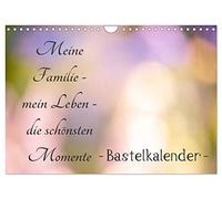 Meine Familie - mein Leben - die schönsten Momente - Bastelkalender (Wandkalender 2026 DIN A4 quer), CALVENDO Monatskalender: Wieviele einzigartig ... individuell in Szene gesetzt werden